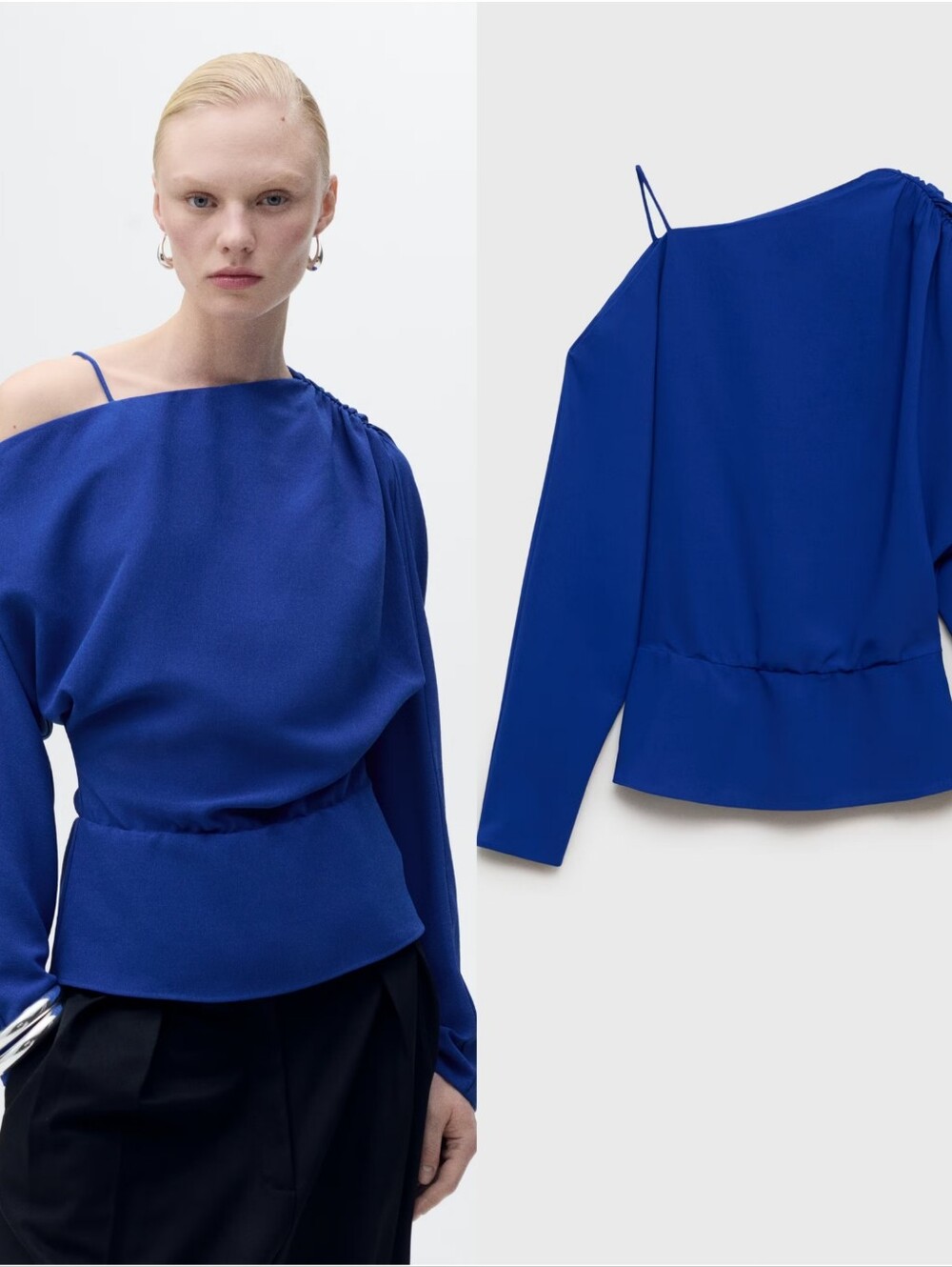 MANGO Open Shoulder Blouse